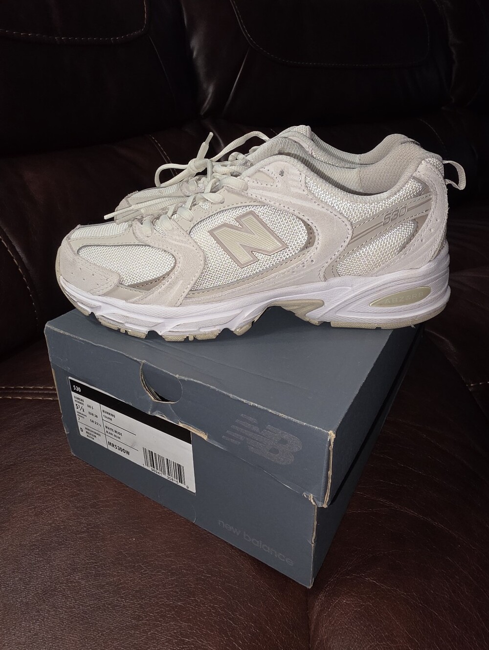 New Balance 530 W7 M5.5 Sneakers White Beige Running